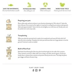 Park Seed Seed-Starting Eco Pots 2 Inch Square (6-Pack) -Park Seed® Shop 28823 PK 6 2