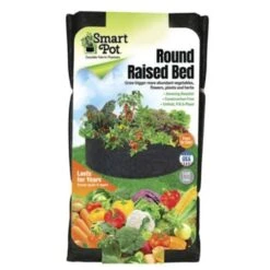 Smart Pot® Round Raised Bed (Black) 100-Gallon Fabric Planter