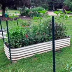 Vego Garden® 17-Inch 10 In 1 Modular Metal Raised Bed (White)