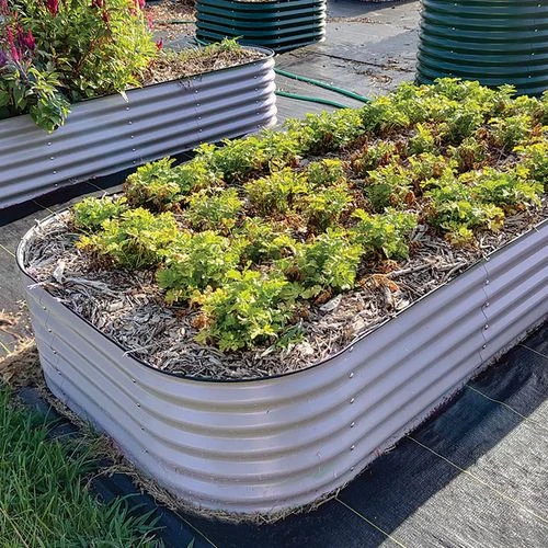 Vego Garden® 17-Inch 10 In 1 Modular Metal Raised Bed (White) 5 Vego Garden® 17-Inch 10 In 1 Modular Metal Raised Bed (White) - Image 3